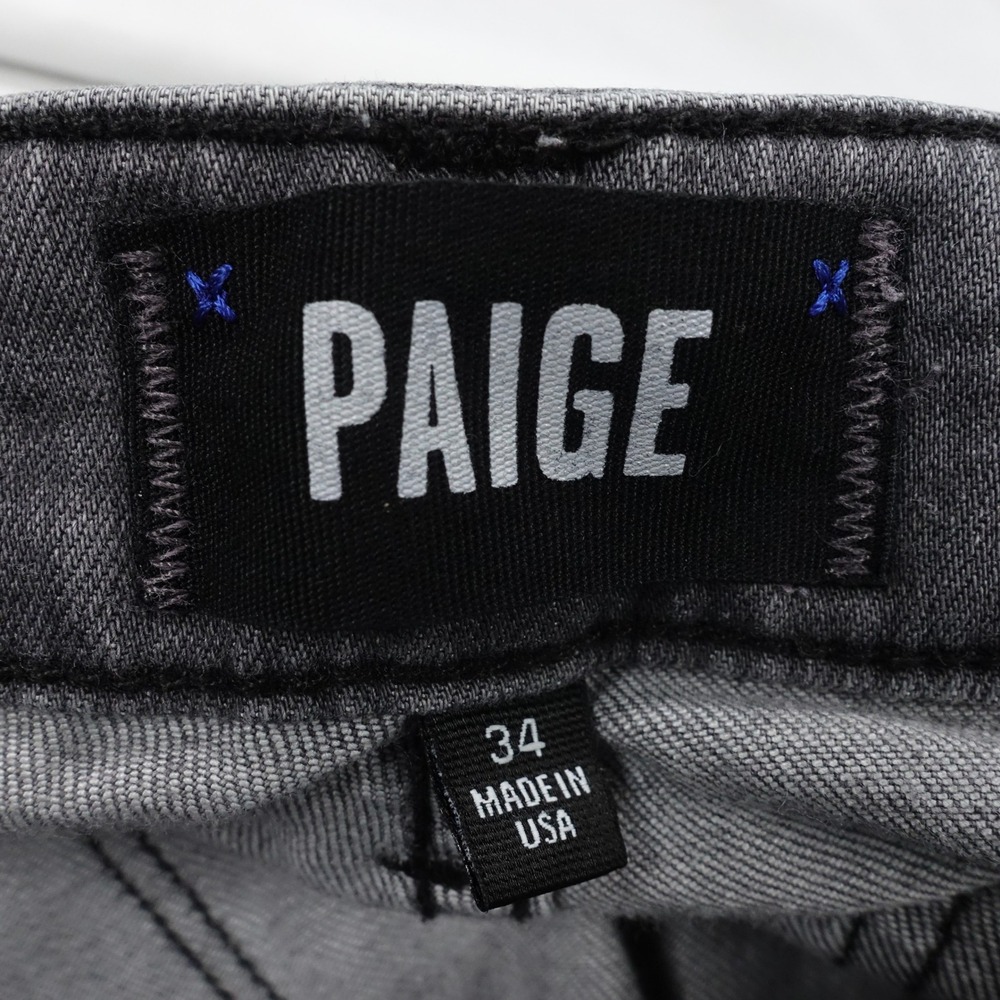 Paige Jeans Men 34 Slim Fit Stretch Gray - Picture 7 of 8